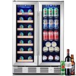 Kalamera 24" Dual Zone Wine Cooler and Fridge