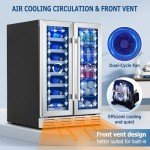 Kalamera 24" Dual Zone Wine Cooler and Fridge