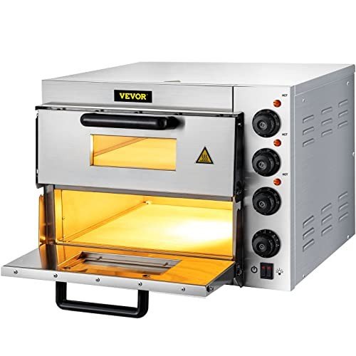 14" Double Deck Countertop Pizza Oven - 110V