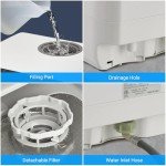 Compact Portable Dishwasher with 5 Washing Programs