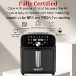 WHUTO 6QT Air Fryer with Digital Touchscreen