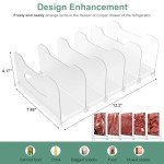 SURETIVIAN Adjustable Freezer Organizer Rack with Dividers