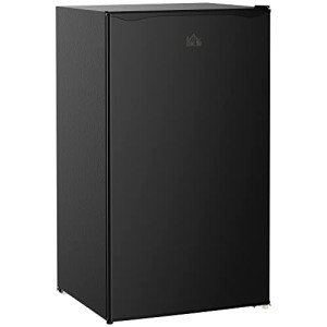 HOMCOM 3.2 Cu.Ft Mini Fridge with Freezer
