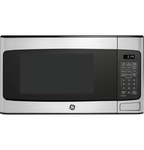 GE Compact 1.1 Cu. Ft. Microwave Oven, Stainless Steel
