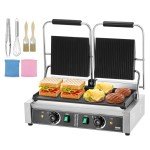 VEVOR 3600W Stainless Steel Panini Grill & Press