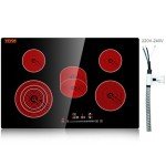 VEVOR 30-Inch Electric Stove Top with Touch Control