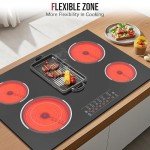 Traenvir 30” Electric Cooktop with 5 Burners
