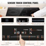 VEVOR 30-Inch Electric Stove Top with Touch Control