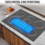 Traenvir 30” Electric Cooktop with 5 Burners