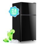 DEMULLER 2.4 Cu.Ft Mini Fridge with Freezer