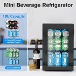 Electactic Mini Beverage Refrigerator for Home & Office