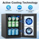 Electactic Mini Beverage Refrigerator for Home & Office
