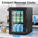 Electactic Mini Beverage Refrigerator for Home & Office