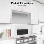 Thermomate 30" White Over the Range Microwave