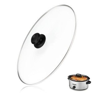 6 Quart Oval Glass Lid for Hamilton Beach Slow Cooker