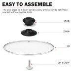 6 Quart Oval Glass Lid for Hamilton Beach Slow Cooker