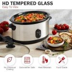 6 Quart Oval Glass Lid for Hamilton Beach Slow Cooker