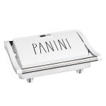 Rae Dunn 750W 2-Slice Panini Maker - Cream