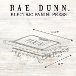 Rae Dunn 750W 2-Slice Panini Maker - Cream