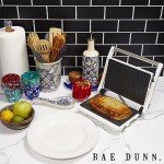 Rae Dunn 750W 2-Slice Panini Maker - Cream