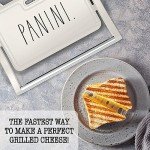 Rae Dunn 750W 2-Slice Panini Maker - Cream