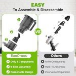 Slow Masticating Juicer with Wide Feed Chute