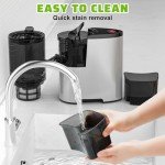 Slow Masticating Juicer with Wide Feed Chute