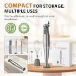 KOIOS 1000W 3-in-1 Immersion Blender with Turbo Mode