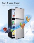 BINMIT 4.0 Cu.Ft Retro Compact Refrigerator with Freezer