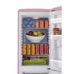 7 Cu Ft Retro Bottom Freezer Refrigerator (Pink)