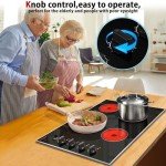Noxton 30" Electric Cooktop with Knob Control
