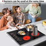 Noxton 30" Electric Cooktop with Knob Control