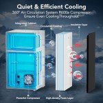Electactic 3.1 Cu.Ft Compact Mini Fridge with Freezer