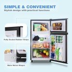 WANAI 3.5 Cu.Ft Mini Fridge with Freezer