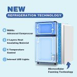 WANAI 3.5 Cu.Ft Mini Fridge with Freezer