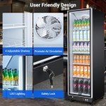 BODEGACOOLER 12.5 Cu.Ft Glass Door Refrigerator