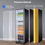 BODEGACOOLER 12.5 Cu.Ft Glass Door Refrigerator