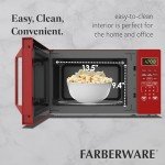 Farberware Compact Countertop Microwave Oven, 1.1 Cu. Ft