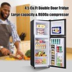 WANAI 4.5 Cu.Ft Compact Refrigerator with Adjustable Shelves