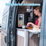 Anypro Mini Fridge with Freezer - Compact & Quiet