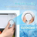 Anypro Mini Fridge with Freezer - Compact & Quiet