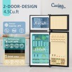 4.5 Cu Ft Mini Fridge with LED Light