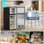 4.5 Cu Ft Mini Fridge with LED Light