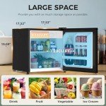Antarctic Star Mini Refrigerator with Freezer, 1.4 Cu. Ft