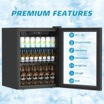 Erivess 70 Can Freestanding Beverage Refrigerator