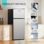 4.5 Cu Ft Mini Fridge with LED Light