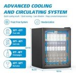 Erivess 70 Can Freestanding Beverage Refrigerator