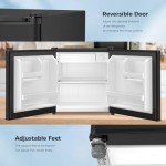 Antarctic Star Mini Refrigerator with Freezer, 1.4 Cu. Ft