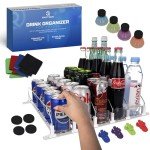 2025 Drink Organizer: Self-Pushing Soda Dispenser