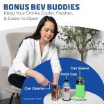 2025 Drink Organizer: Self-Pushing Soda Dispenser